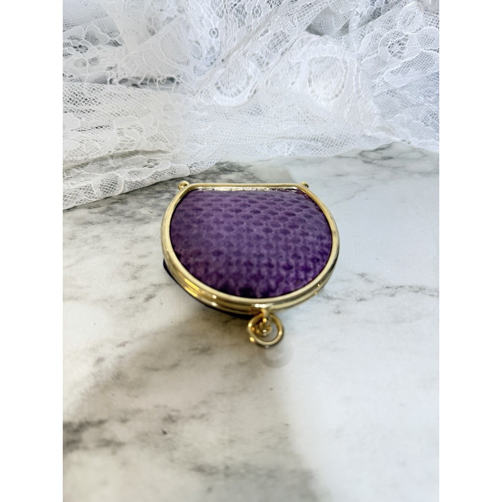 Neiman Marcus Spain  Leather Coin Purse Expandable  Vintage (A3171) - Picture 4 of 8